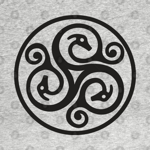 Celtic Coin - Black Design by KneppDesigns